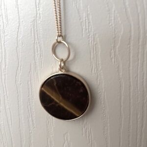 2 sided gold like necklace